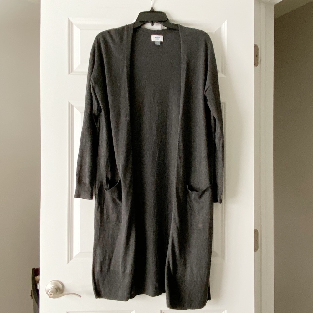 Grey duster cardigan